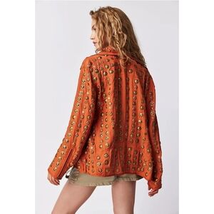 Free People Chelsea Coin Moto Jacket Size S